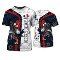 FUNSTUFFPRINT Rooster France Football T-Shirt For Men Women, Support France Football Team Shirt, France Fan Gift 3D T-shirt
