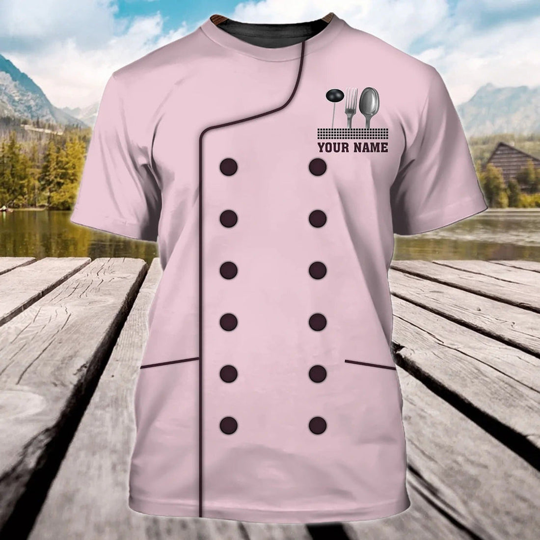 FUNSTUFFPRINT Custom Women Chef Shirt, I'm A Chef And Can Not Keep Calm T-Shirt, Chef Shirt For Her 3D T-shirt