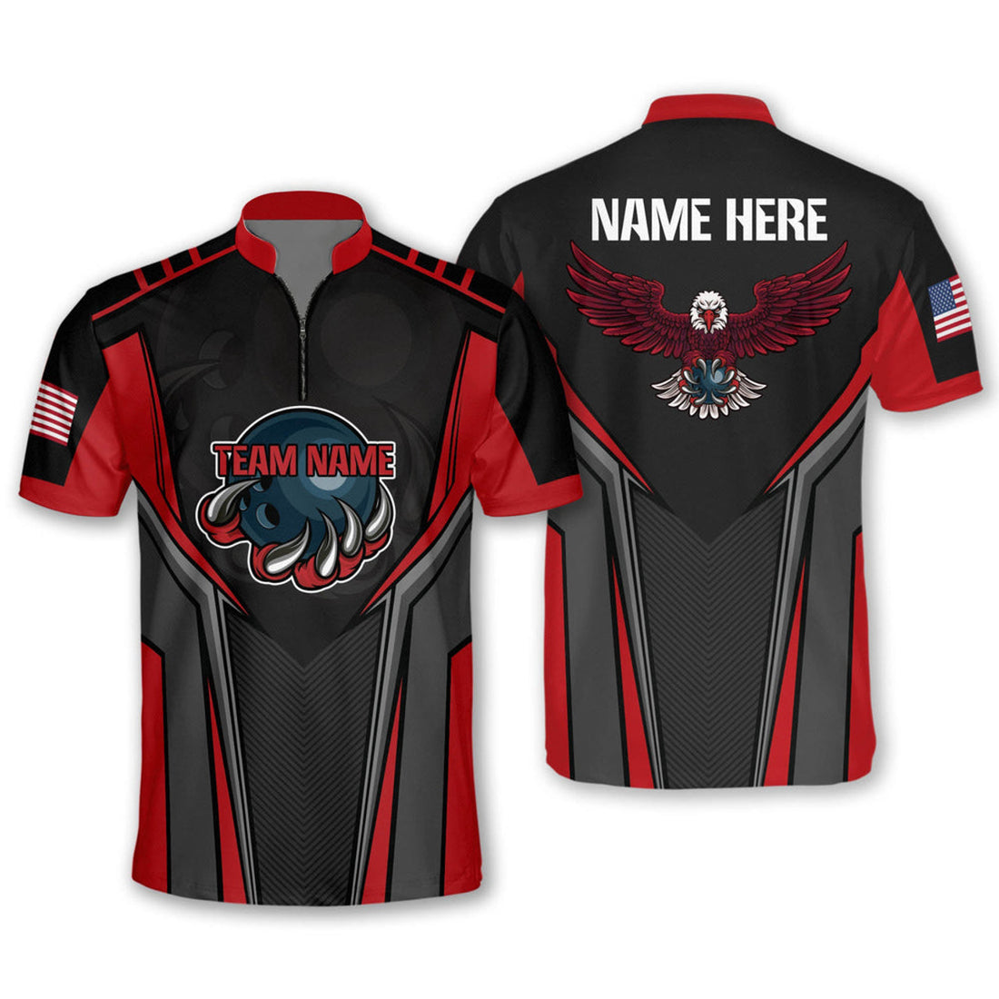 Custom Personalized Eagle Bowling Jerseys for Men, Best Gift for Bowler