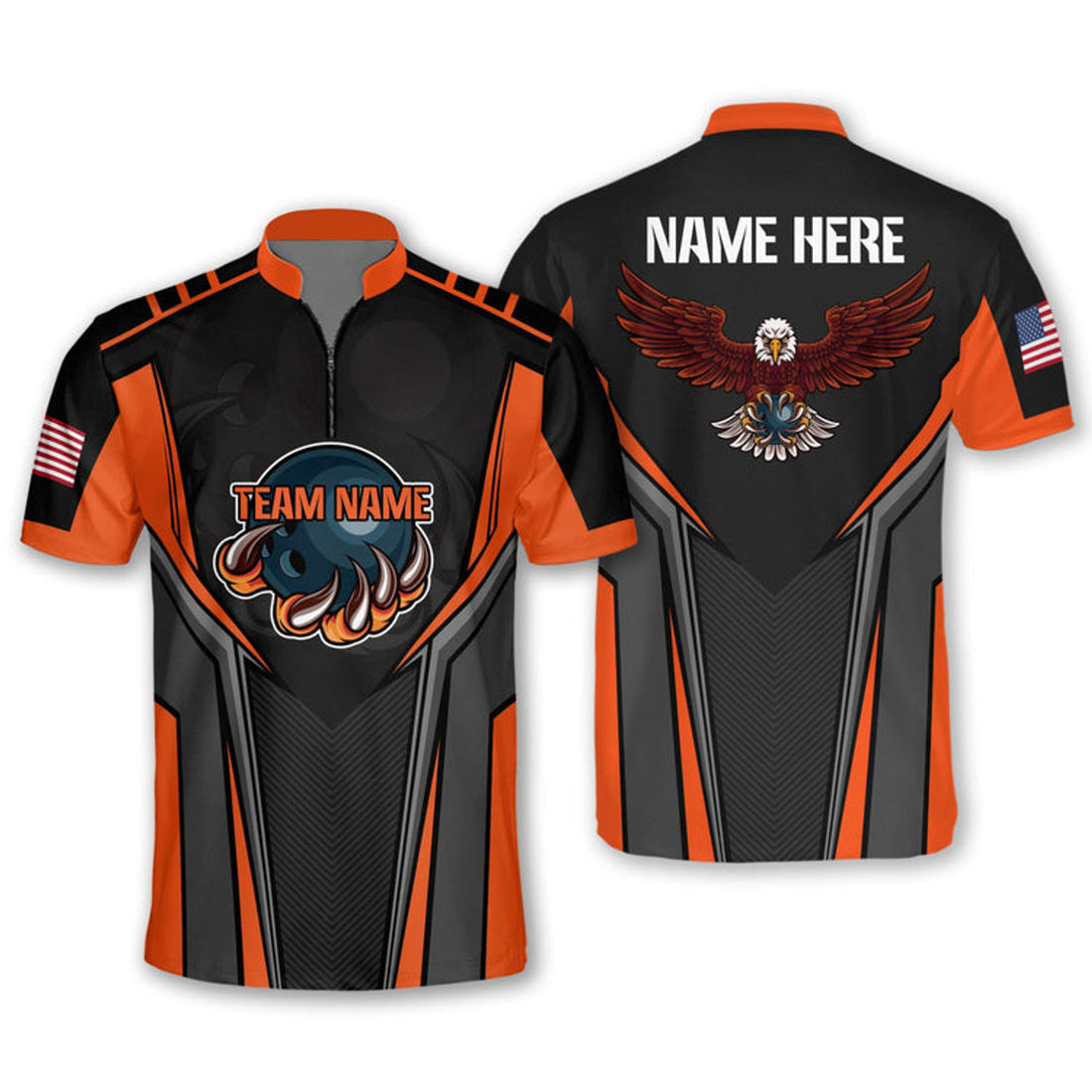 Custom Personalized Eagle Bowling Jerseys for Men, Best Gift for Bowler