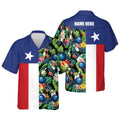 Custom USA Texas Bowling Flag Shirt Tropical Hawaiian Shirt, Bowling Hawaiian shirt for men