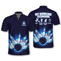 Custom Zipper Polo Shirt My Bowling Technique Bowling Jerseys For Men