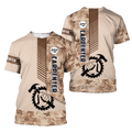FUNSTUFFPRINT Customized Carpenter Unisex Shirts Brown Camo Pattern Carpenter Team Uniform 3D T-shirt