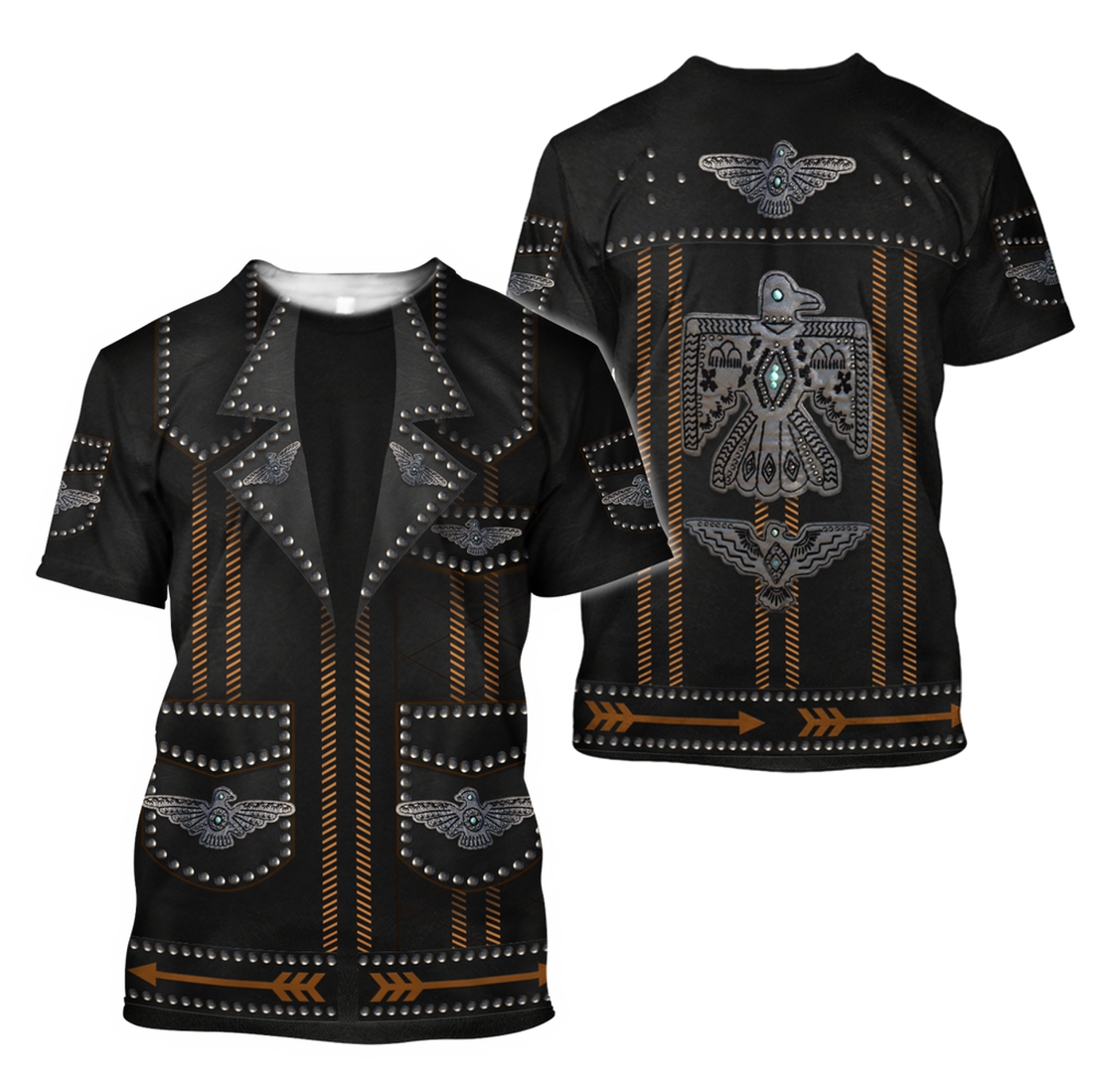 FUNSTUFFPRINT Cool Black Cowboy Shirt No Cosplay 3D Over Printed Unisex Premium Cowboy Shirts 3D T-shirt
