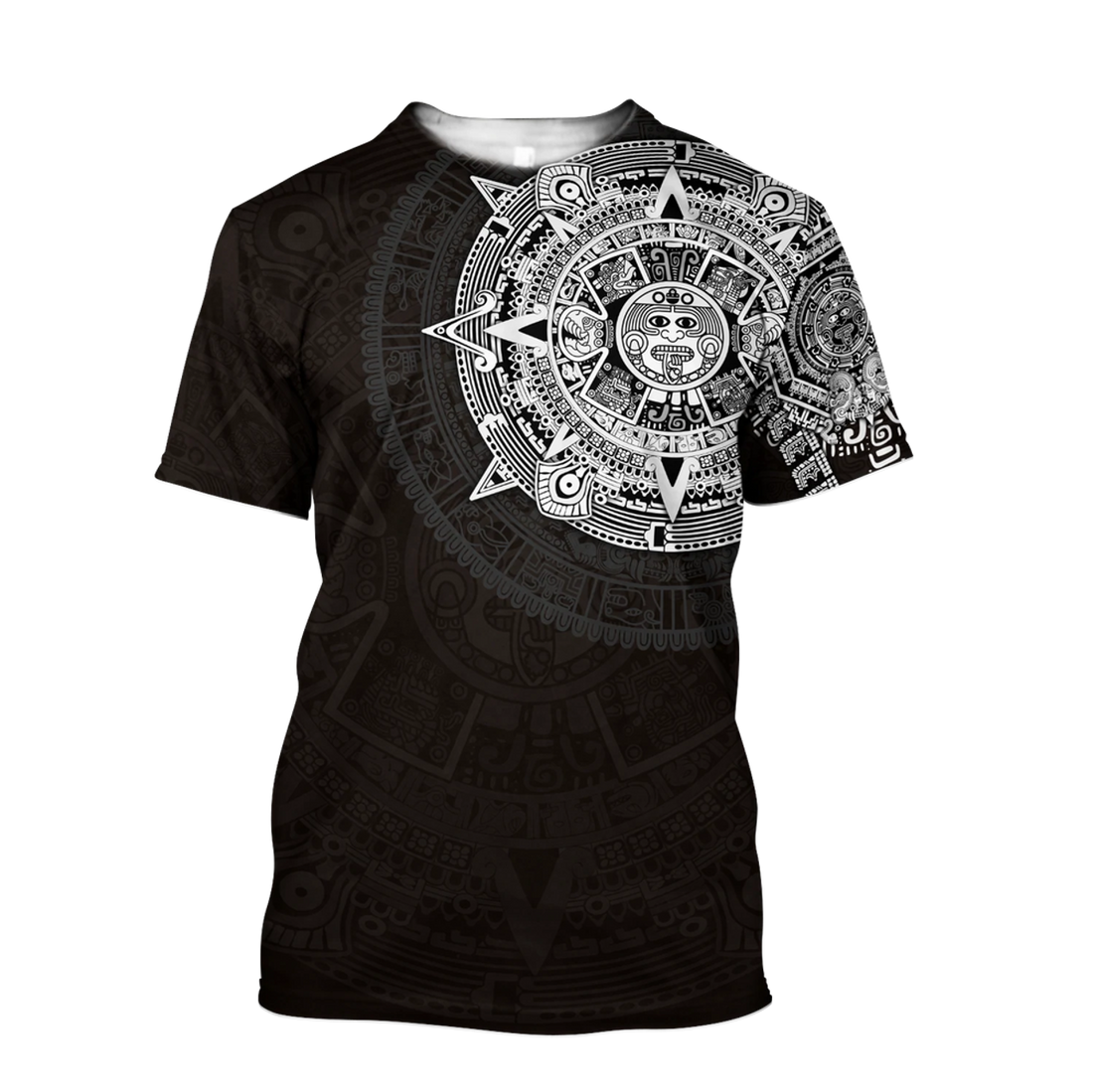 FUNSTUFFPRINT Premium Aztec Mexico Shirts, 3D Full Printed Aztec Shirt, Mexico Shirt 3D T-shirt