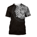 FUNSTUFFPRINT Premium Aztec Mexico Shirts, 3D Full Printed Aztec Shirt, Mexico Shirt 3D T-shirt