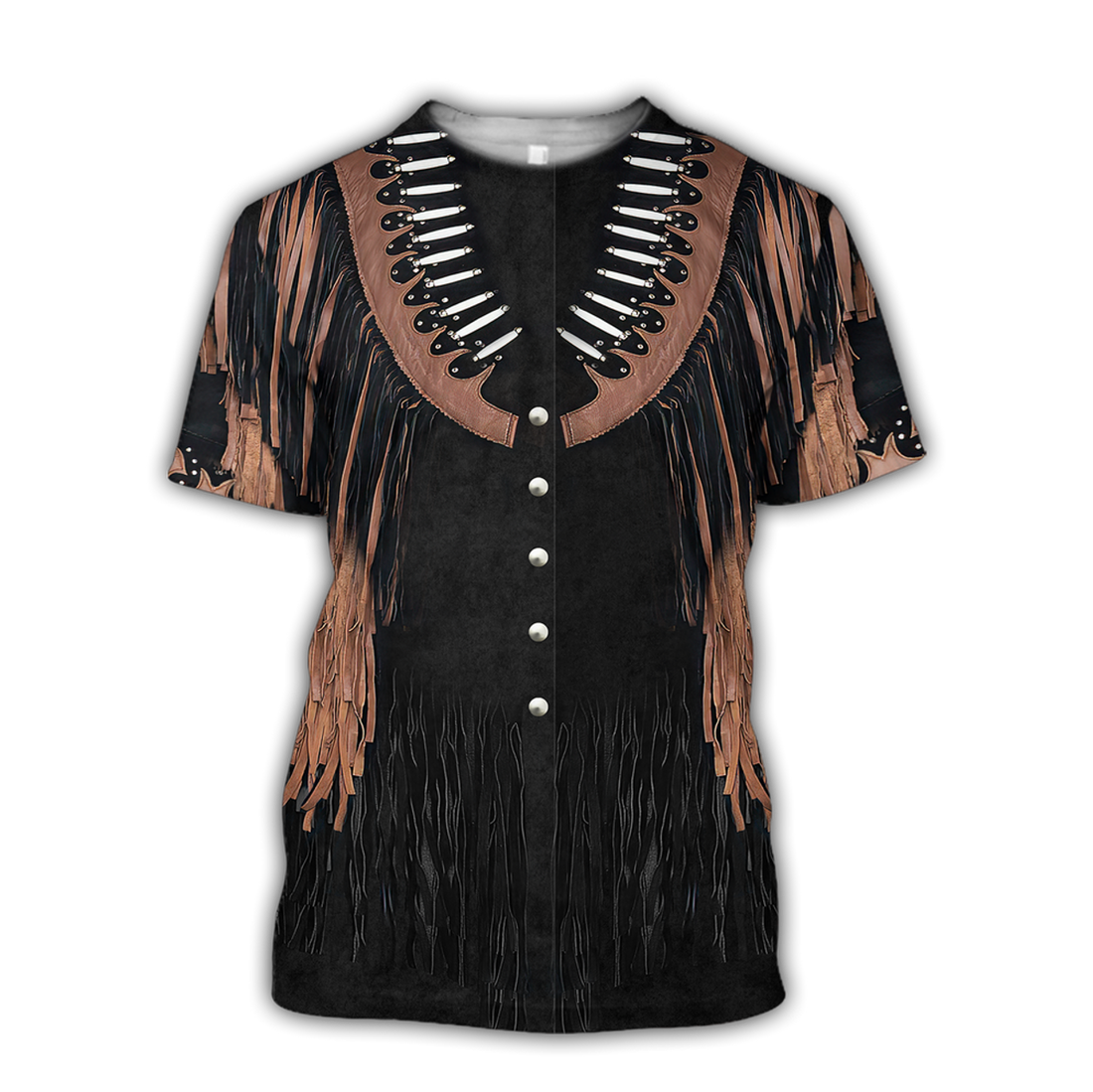 FUNSTUFFPRINT 3D All Over Printed Cowboyshirt No Cosplay 3D T-shirt