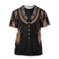 FUNSTUFFPRINT 3D All Over Printed Cowboyshirt No Cosplay 3D T-shirt