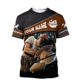 Personalized 3D All Over Print Carpenter Unisex Shirts Men Women Leather Pattern Gift For Carpenter
