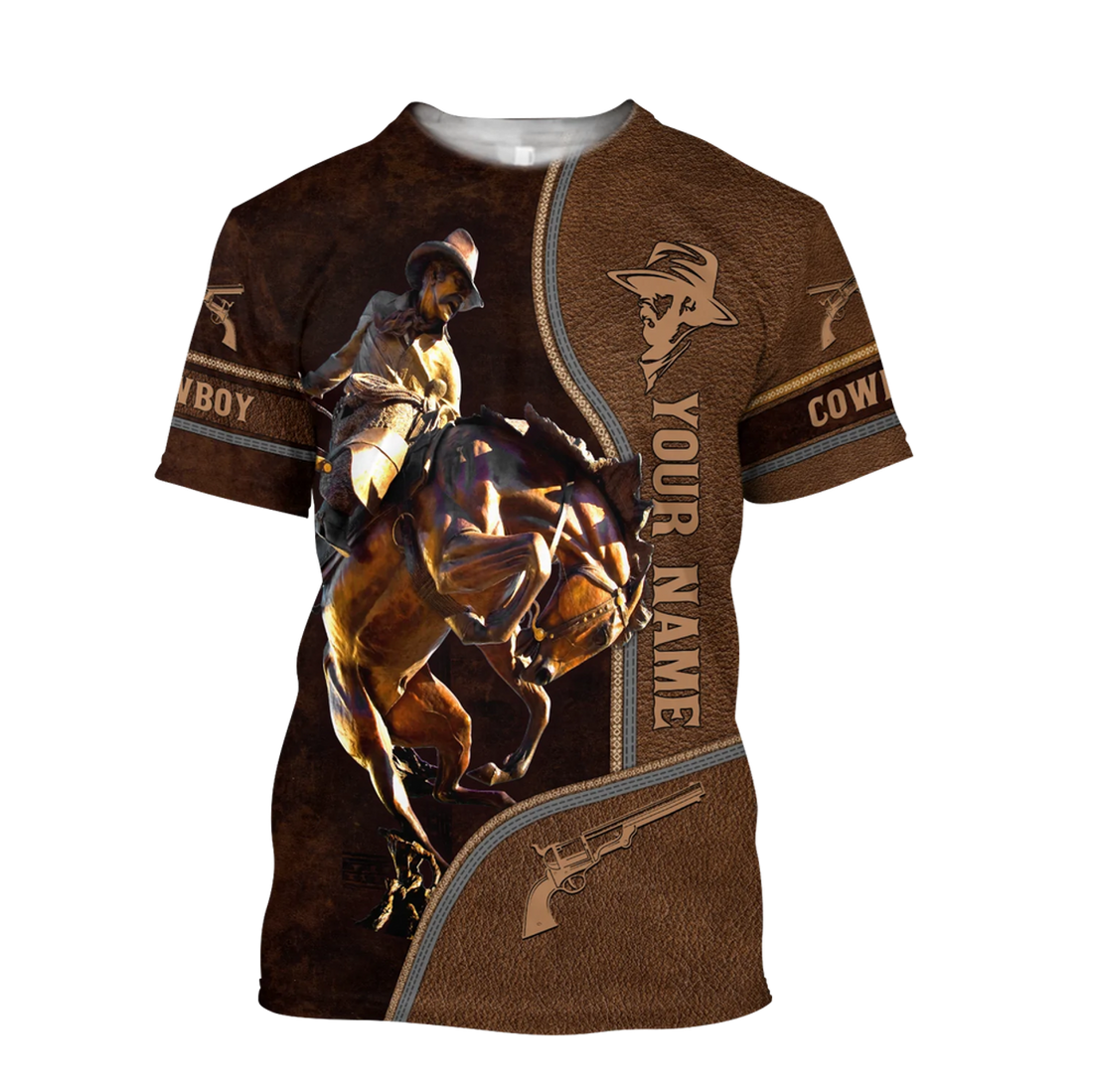 Customized Cowboy No Wild WesT-Shirt Custom Cowboy T-Shirts