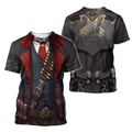 FUNSTUFFPRINT 3D All Over Print Cowboy Cosplay T-Shirt Cowboy Clothing 3D T-shirt