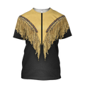 FUNSTUFFPRINT 3D Black And Yellow Cowboy Shirt No Cosplay 3D Over Printed Unisex Cowboy Tee Shirts 3D T-shirt