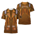 FUNSTUFFPRINT Cowboy 3D All Over PrinT-Shirt Men Women Gift For Cowboy Lovers 3D T-shirt