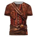 FUNSTUFFPRINT Cool Cowboy Cosplay Shirts Special Gift For A Cowboy 3D T-shirt