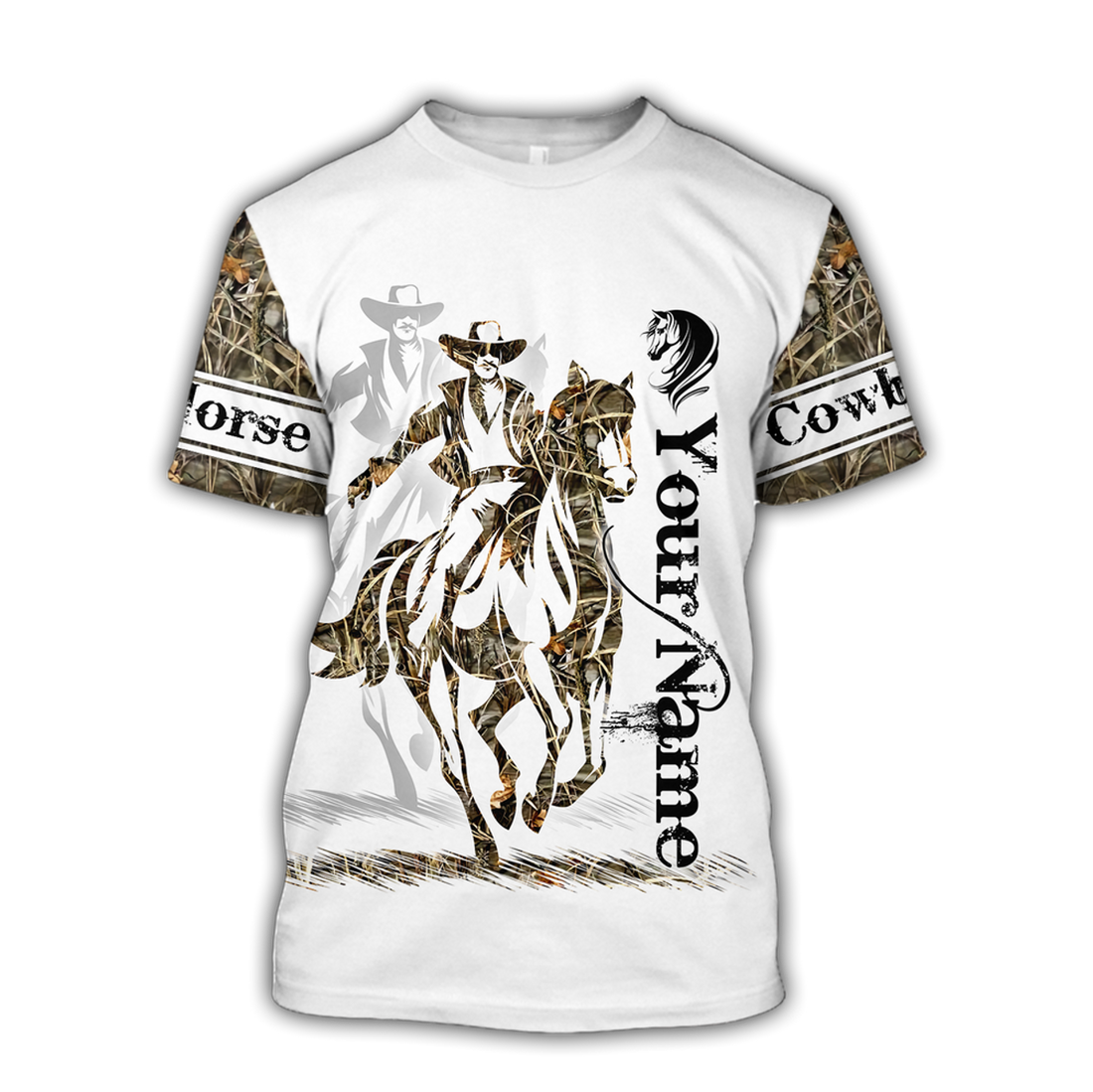 FUNSTUFFPRINT Customized Rodeo Unisex Shirts Cowboy Tattoo Shirt 3D T-shirt