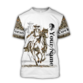 FUNSTUFFPRINT Customized Rodeo Unisex Shirts Cowboy Tattoo Shirt 3D T-shirt