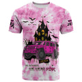 FUNSTUFFPRINT JEE Car Breast Cancer Shirt. T-Shirt Tie Dye Halloween In October We Wear Pink 3D T-shirt