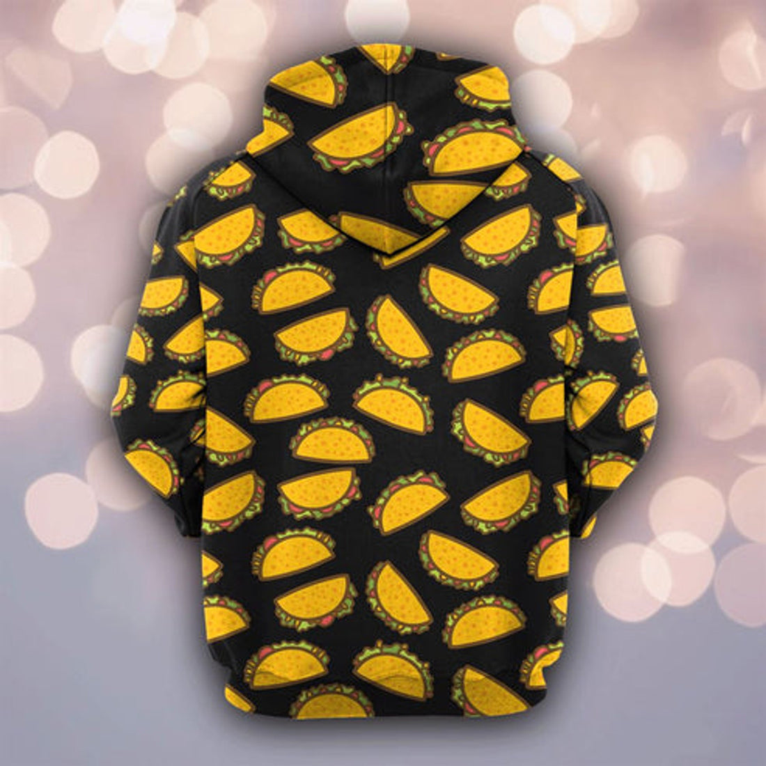 FUNSTUFFPRINT 3D Taco Cat All Over 3D Hoodie and Zip Hoodie