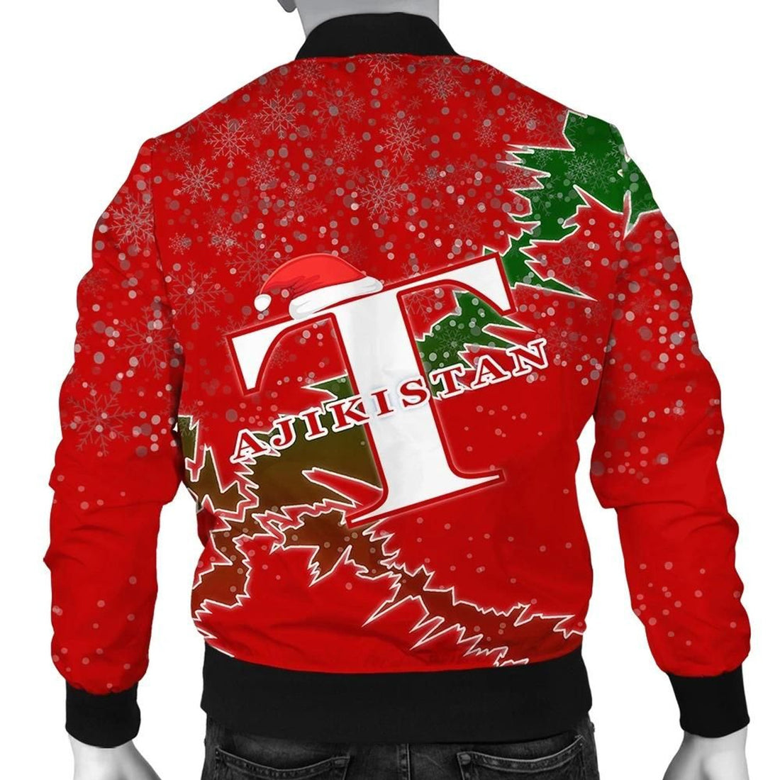 FUNSTUFFPRINT Tajikistan Christmas Coat Of Arms Men Bomber Jacket Style 3D Bomber Jacket