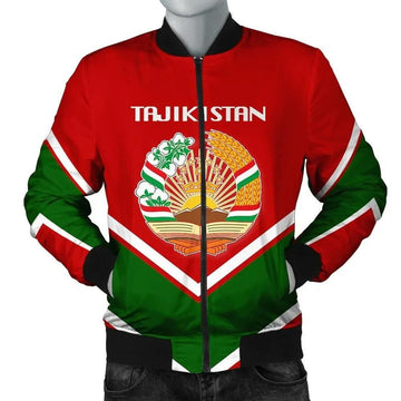 FUNSTUFFPRINT Tajikistan Coat Of Arms Men Bomber Jacket Lucian Style 3D Bomber Jacket