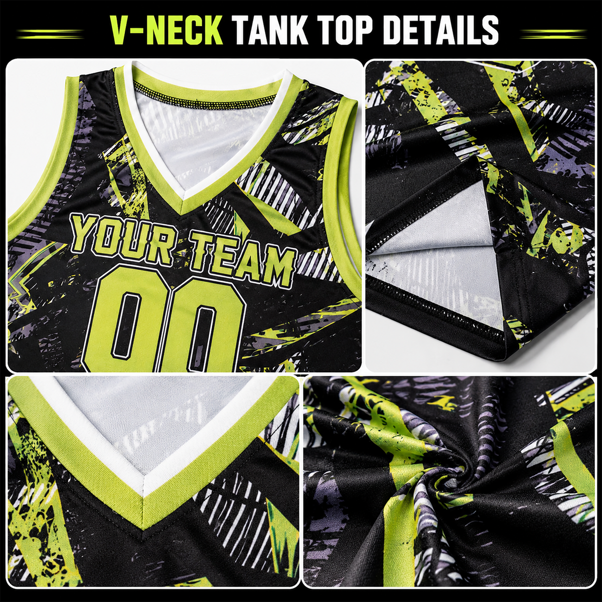 Tank Top V-Neck Details