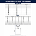 Tanktop Jersey Size Guide