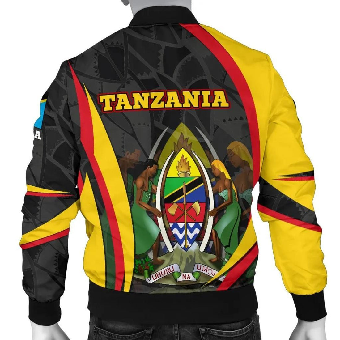FUNSTUFFPRINT Tanzania Bomber Jacket (Men) - Tanzania Spirit - 3D Bomber Jacket