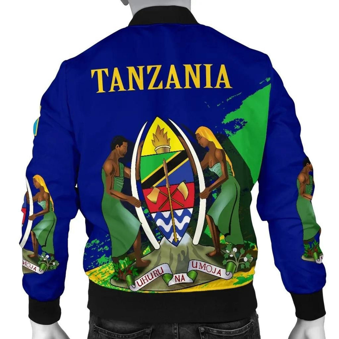 FUNSTUFFPRINT Tanzania Special Men's 3D Bomber Jacket