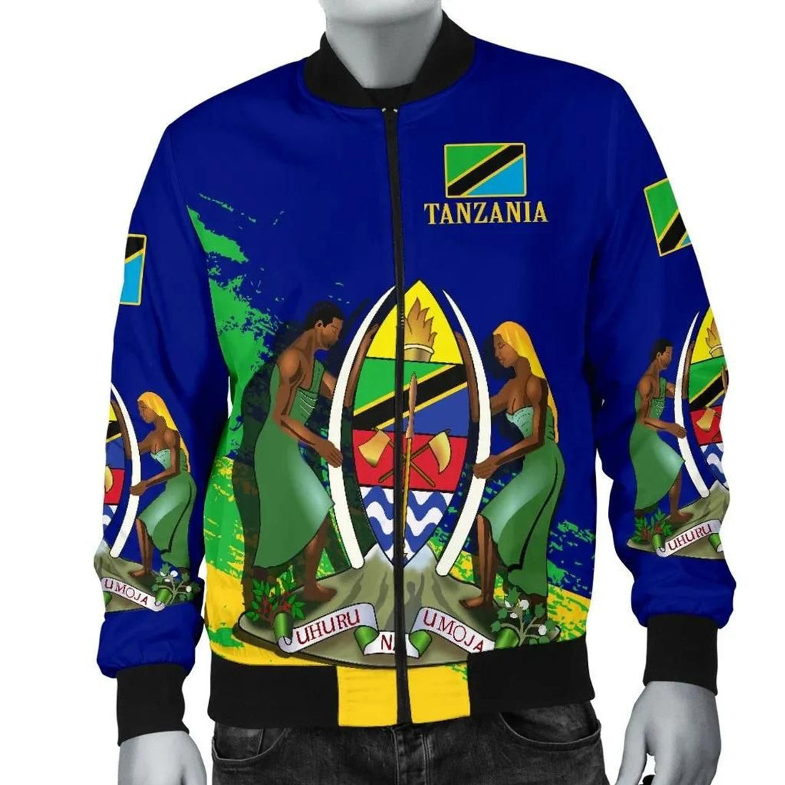 FUNSTUFFPRINT Tanzania Special Men's 3D Bomber Jacket