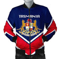FUNSTUFFPRINT Tasmania Coat Of Arms Men Bomber Jacket Lucian Style 3D Bomber Jacket