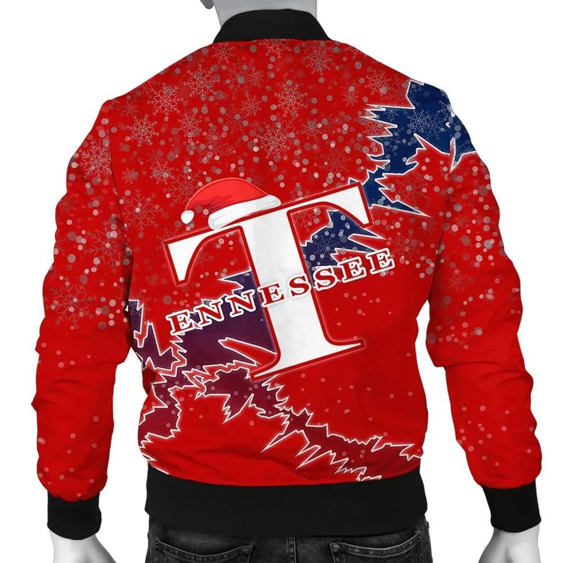FUNSTUFFPRINT Tennessee Christmas Coat Of Arms Men Bomber Jacket Style 3D Bomber Jacket