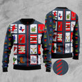 FUNSTUFFPRINT Texas Awesome Ugly Christmas Sweater, Christmas Sweater, Ugly Sweater, Funny Xmas Sweaters Ugly Sweater