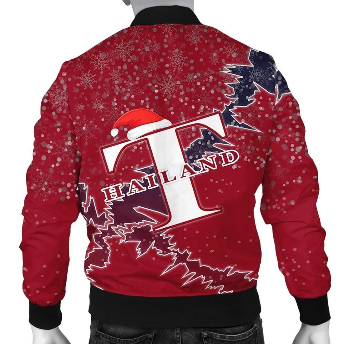 FUNSTUFFPRINT Thailand Christmas Coat Of Arms Men Bomber Jacket Style 3D Bomber Jacket