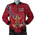 FUNSTUFFPRINT Thailand Christmas Coat Of Arms Men Bomber Jacket Style 3D Bomber Jacket
