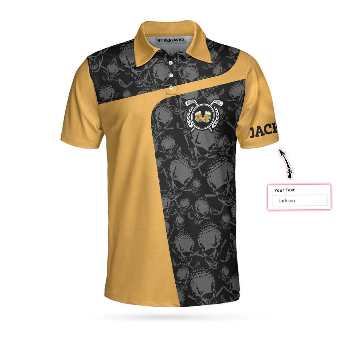 Custom That's What I Do I Drink Beer & Play Golf Custom Polo Shirt, Customized Drinking Golf Shirt For Male Golfers - Perfect Gift For Men