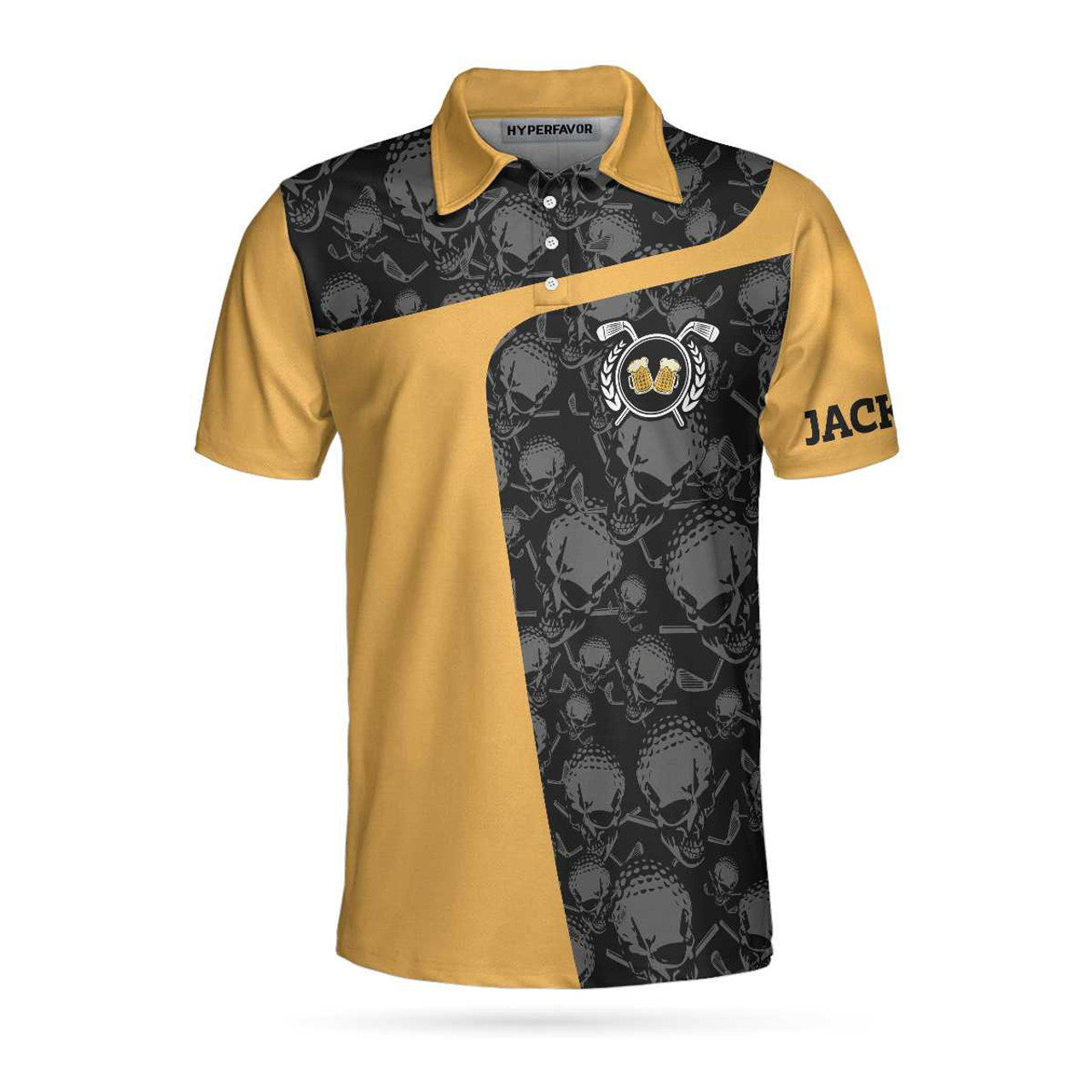 Custom That's What I Do I Drink Beer & Play Golf Custom Polo Shirt, Customized Drinking Golf Shirt For Male Golfers - Perfect Gift For Men
