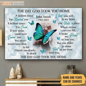 Custom The Day God Took You Home, A Million Times, I’ve Million Times, I’ve Cried Poster and Canvas