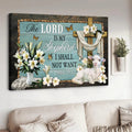 The Lord Is My Shepher, I Shall Not Want, Lamb Poster, God Cross Poster and Canvas