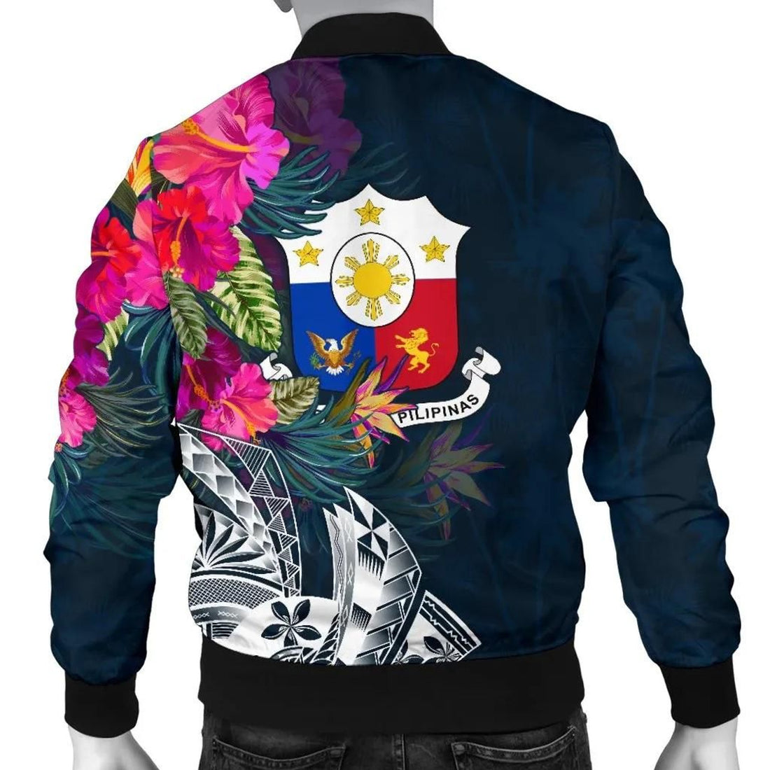 FUNSTUFFPRINT The Philippines Personalised Men's Bomber Jacket - Summer Vibes - 3D Bomber Jacket