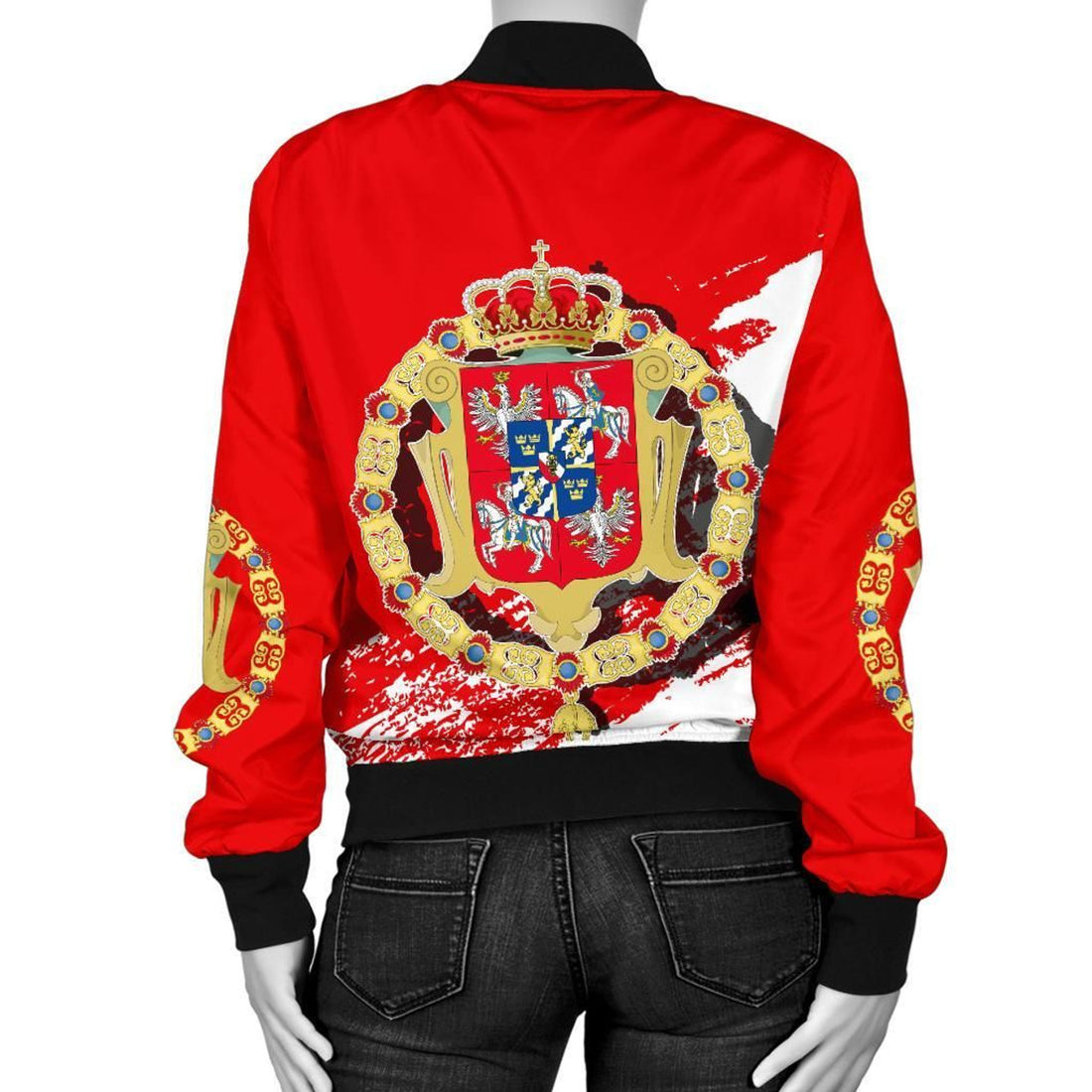 FUNSTUFFPRINT The Polish-Lithuanian Commonwealth Women's 3D Bomber Jacket