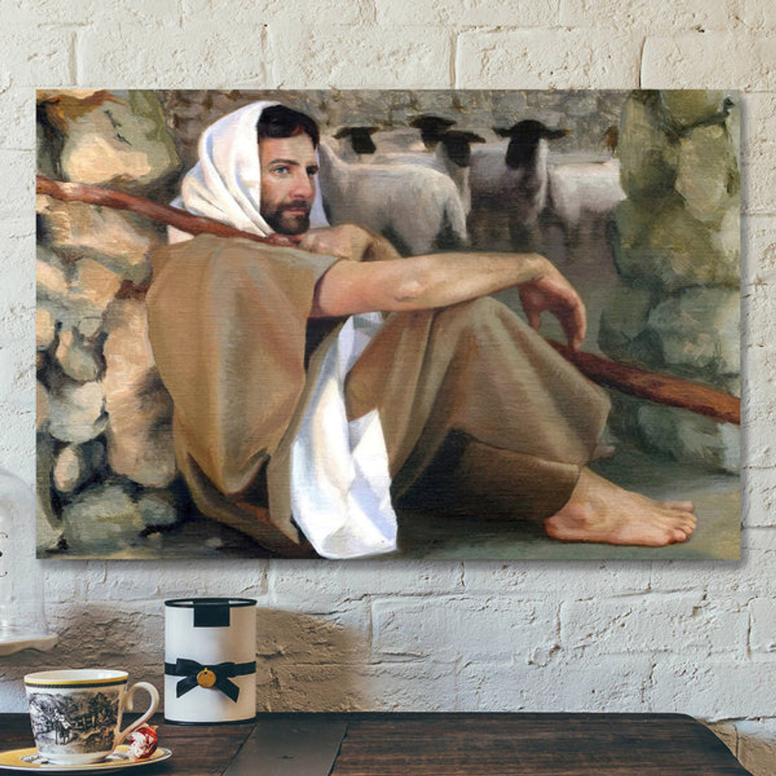 The Gate - Jesus Wall Pictures - Jesus Canvas Painting - Jesus Poster - Jesus Canvas - Christian Gift 