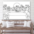 The Last Supper Canvas Wall Art - Christian Wall Posters 