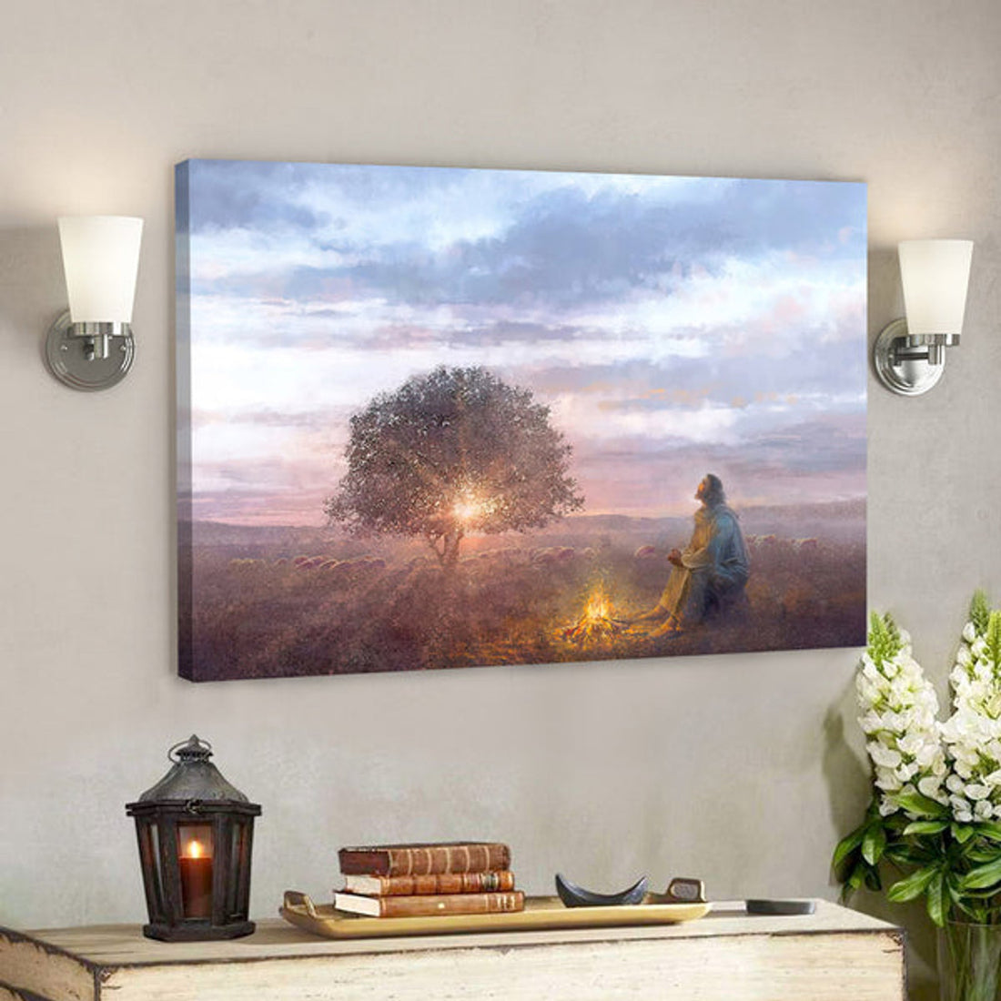 The Light - Jesus Canvas Poster - Jesus Wall Art - Gift For Christian 
