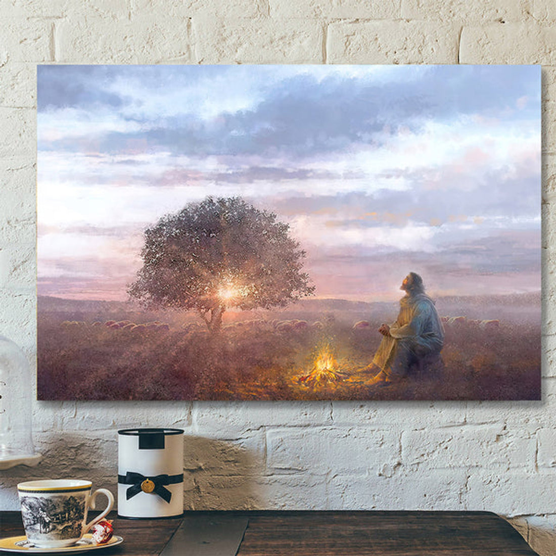 The Light - Jesus Canvas Poster - Jesus Wall Art - Gift For Christian 