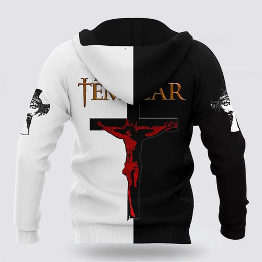 FUNSTUFFPRINT 3D The Rise Of Knight Templar 3D Hoodie and Zip Hoodie