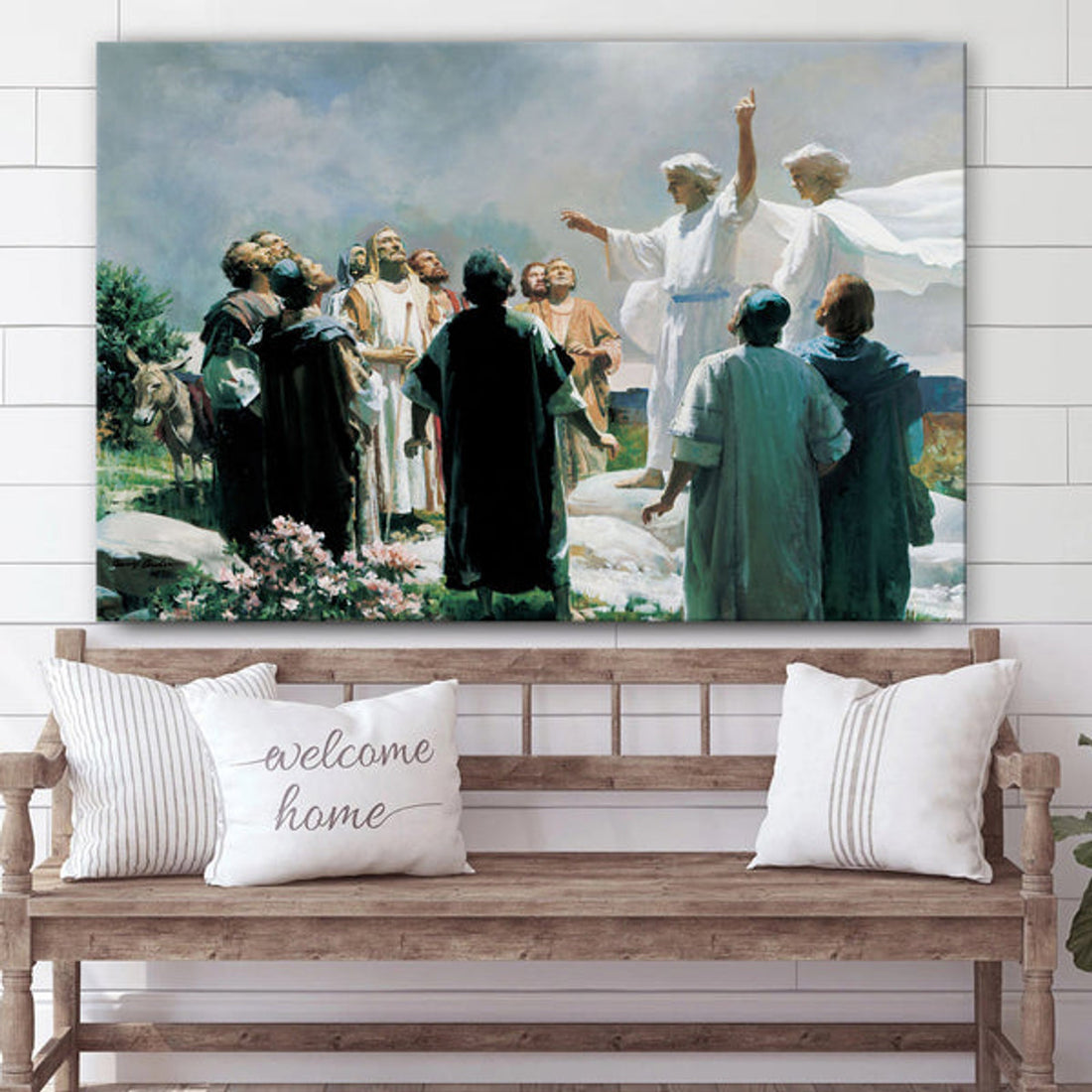 The Ascension Of Jesus Canvas Pictures - Jesus Canvas Wall Art - Christian Canvas Paintings
