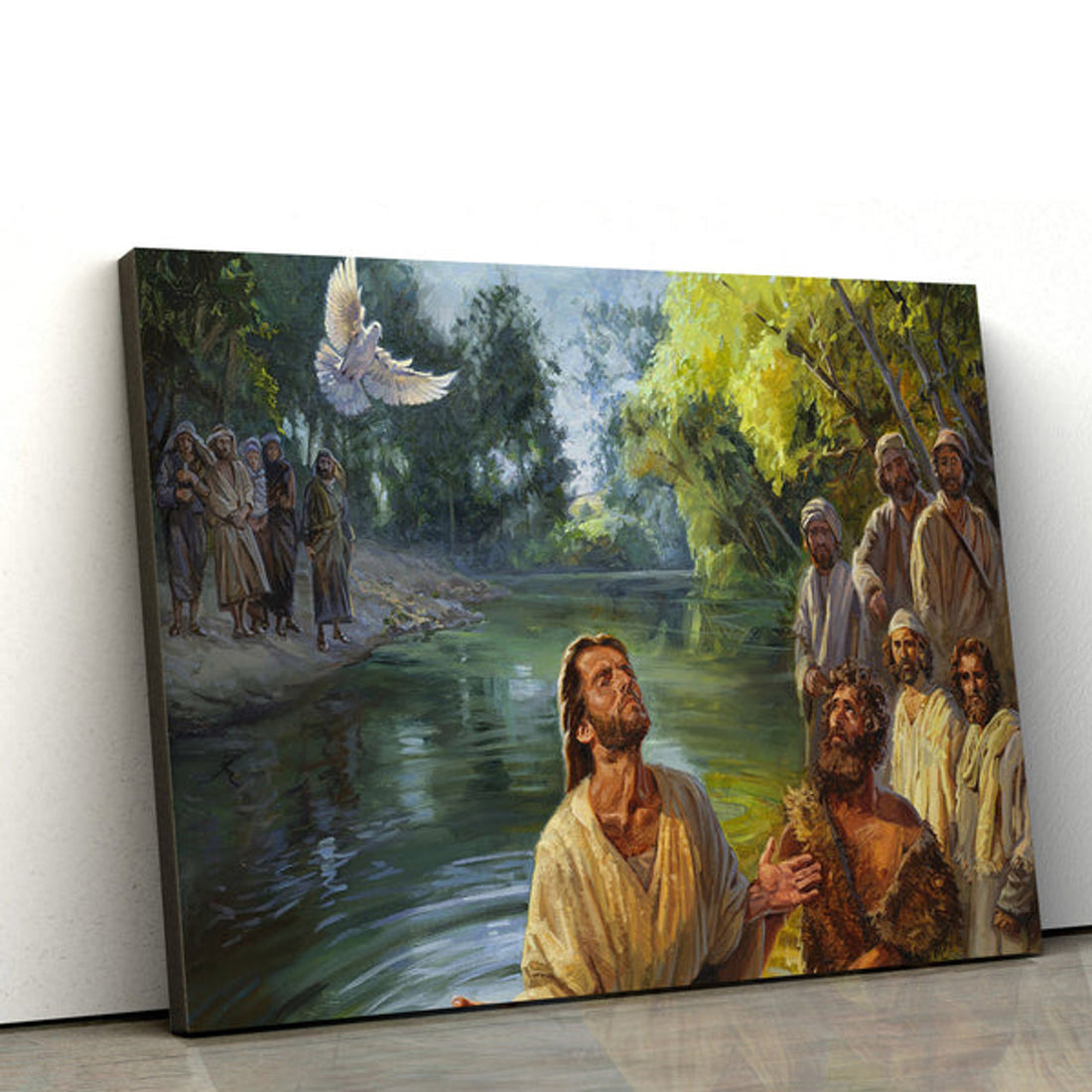 The Baptism Of Jesus Canvas Pictures - Jesus Christ Canvas Art - Christian Wall Canvas