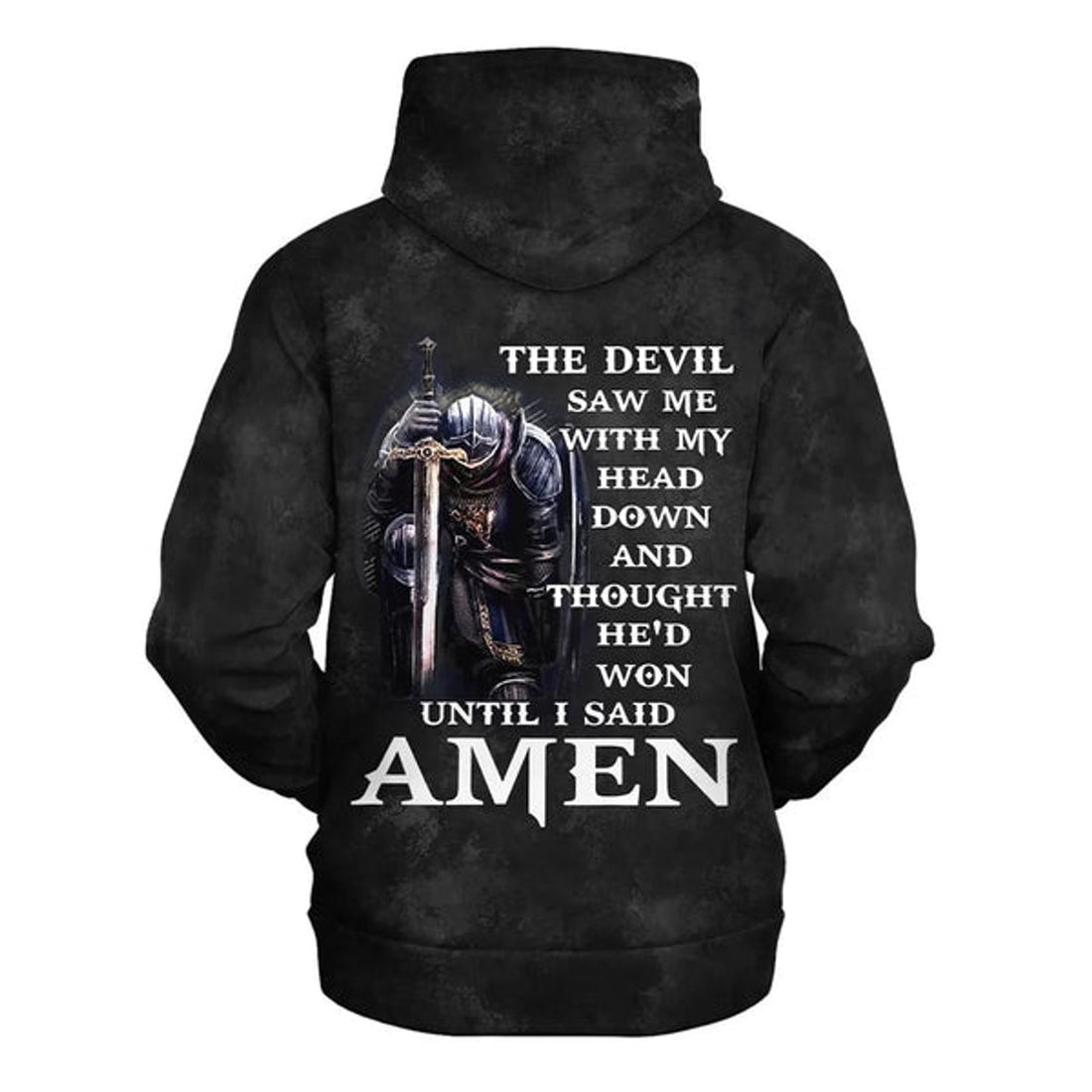 FUNSTUFFPRINT The Devil Saw Me With My Head Down Hoodies Men & Women Christian 3D Hoodie and Zip Hoodie