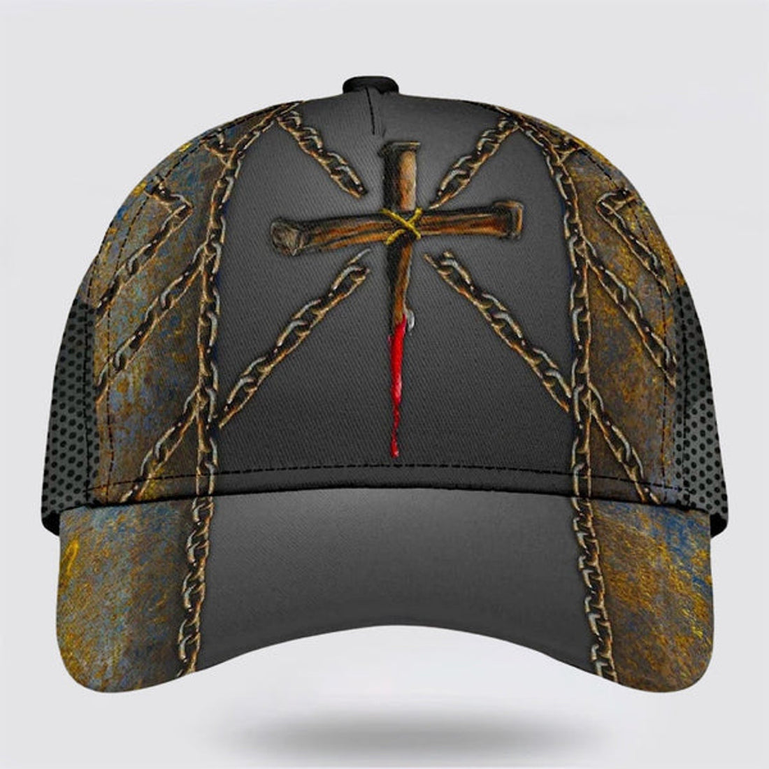 FUNSTUFFPRINT The Lion Jesus Is My Savior Crucifixion Of Jesus Classic Hat All Over Print - Christian Hats for Men and Women