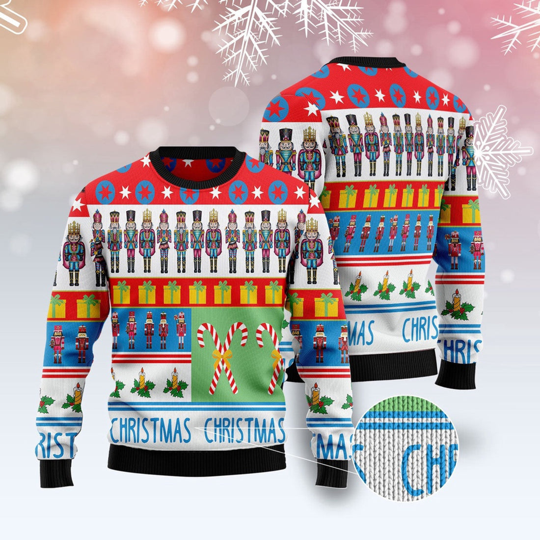 FUNSTUFFPRINT The Nutcracker Ugly Christmas Sweater, Christmas Sweater, Ugly Sweater, Funny Xmas Sweaters Ugly Sweater
